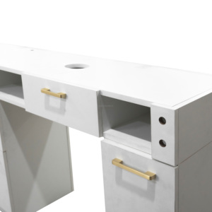 MDF Vietnam Eco-Friendly Plywood Modern Customized Color Durable Fashionable <b>Nail</b> <b>Tables</b> With Dust Collector - Product Image 3