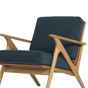 Sillón individual de madera de teca con espuma suave, ideal para la terraza de la casa o en una sala de estar de estilo moderno. - Product Image 6