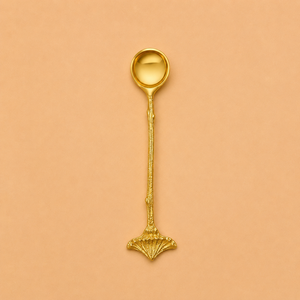 Artistic Stainless Steel Cake Fork Coral Branch Gold Finish Premium Entertaining Tableware - Product Image 5