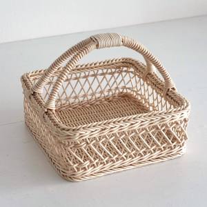 Paniers cadeaux en rotin tressé faits à la main, prix compétitif, panier durable pour fleurs - Product Image 3