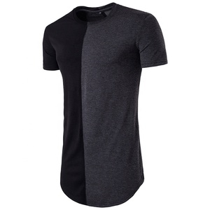 T-shirt Homme Oversize 2024 de Haute Qualité, Style Streetwear Décontracté, Couleur Unie, 100% Coton, Col Rond, Impression Logo Personnalisé, Hip Hop, Sport - Product Image 4