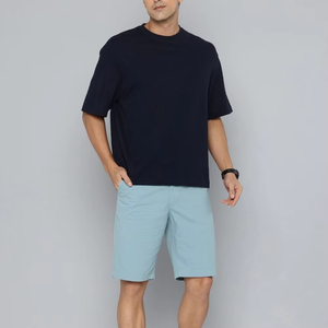 Conjuntos de Shorts Casuales para Hombre de Alta Calidad, Camiseta de Manga Corta de Algodón y Poliéster, Conjunto de 2 Piezas, Cómodo - Product Image 1