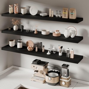 ชั้นวางของไม้สักพรีเมียมแบบลอยตัว |   ออกแบบเรือทำมือขายส่ง - Product Image 2