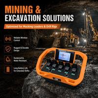 Control Remoto Industrial NOMI para Cargadora Minera, a Prueba de Explosiones, con Opción de Control Remoto Hidráulico por Radio para Equipos de Minería Subterránea