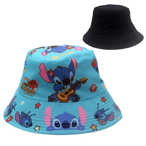 Chapeaux Bob Enfant <span class=keywords><strong>Pas</strong></span> Chers Motif Dessin Animé Stitch, Chapeaux Bob Camouflage Tendance pour Garçons, Chapeaux Bob <span class=keywords><strong>de</strong></span> Noël pour Filles - Product Image 1