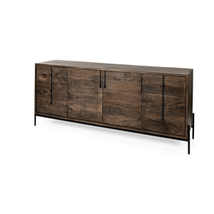 Silla de Comedor Moderna de Madera Maciza con Cajones y Puertas, Color Personalizado, Forma Cuadrada, para Muebles del Hogar - Product Image 2
