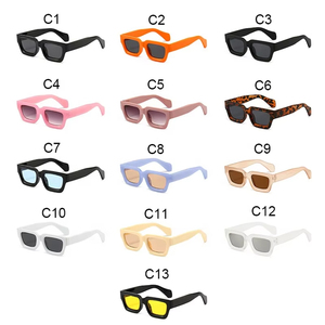 Lunettes de soleil pour hommes et femmes, lunettes de soleil rétro, fabricant sur mesure, lunettes rectangulaires de luxe, vente en gros, lunettes avec logo personnalisé - Product Image 4