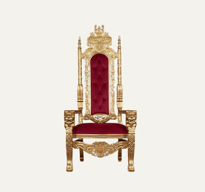 Silla de Descanso Clásica de Lujo en Madera de Caoba Maciza, Tallada a Mano, Mueble Tipo Trono Real para Uso en Hoteles y Apartamentos - Product Image 1