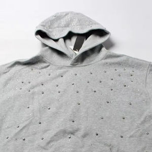 Sudadera con Capucha Personalizada de Gran Tamaño con Pedrería, Estilo Y2K, Ropa Urbana para Hombre y Mujer, Sudadera con Cristales Brillantes, Sudadera Vintage - Product Image 5