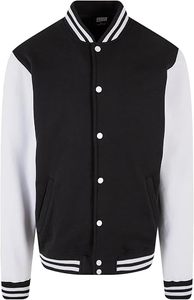 Chaqueta Varsity de Invierno para Hombre, Personalizada de Fábrica, Mezcla de Lana Ecológica, con Bordado de Letras en las Mangas Blancas, Estilo Urbano - Product Image 3