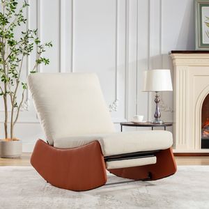Poltrona Reclinabile Moderna e Confortevole con Poggiapiedi, Sedia Imbottita per Lettura e Relax - Product Image 1