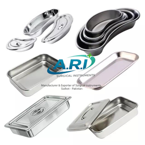 ถาดเครื่องมือผ่าตัดสแตนเลสเกรดพรีเมียม ARI SURGICAL INSTRUMENTS ถาดสำหรับทำแผลไต ภาชนะสำหรับฆ่าเชื้อ - Product Image 2