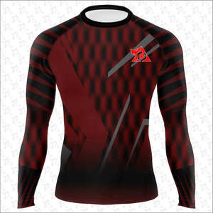 Camisetas de Manga Larga Sublimadas con Logotipo Personalizado, Unisex, para Jiu Jitsu y Artes Marciales, Transpirables, de Secado Rápido, Spandex/Poliéster - Product Image 5