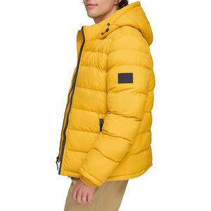 Chaqueta Larga de Invierno para Hombre con Capucha, Acolchado Suave y Transpirable, Construcción Duradera, 100% Poliéster, Bordado Frontal Personalizado - Product Image 2