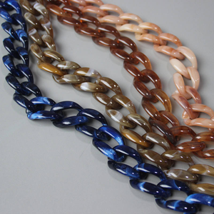Meetee B-C094 Women's Bag Accessories <b>Retro</b> Plastic Acrylic Chain Strap <b>Decorative</b> Resin Bag Chain for Handbags Link Handle - Product Image 1