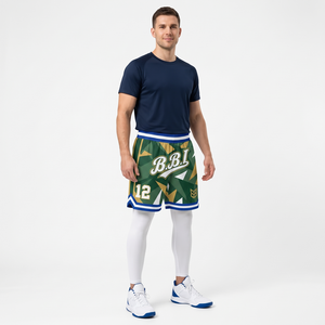 Pantalones cortos de baloncesto para hombre al por mayor, transpirables, de malla, deportivos, retro, para entrenamiento, gimnasio, personalizados, sublimados, uniformes de equipo. - Product Image 4