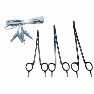 Pinza Bipolar Antiadherente para Sellado de Arterias, Reutilizable, 6.5", 7.5" y 8.5" con Pin de 4mm y Cordón de Silicona, Instrumento de Obstetricia y Ginecología - Product Image 1