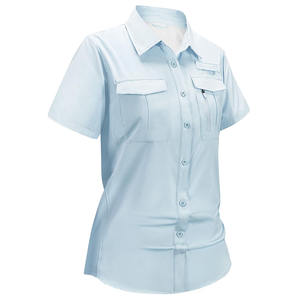 Camisas de Pesca Modernas para Mujer, Color Sólido, Talla Personalizada - Product Image 1