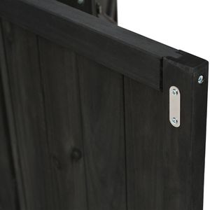 Isola da Cucina per Esterni in Legno di Abete con Piano in Acciaio Inox, Ampio Spazio di Stoccaggio, Portasciugamani e Portaspezie per Bottiglie - Product Image 3