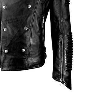 Heavy Metal Punk Rock <b>Star</b> Studded Fitted Leather Woman <b>Jackets</b> with Matching Belt Women Studded Leather <b>jackets</b> - Product Image 6