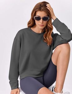 Sweat-shirts d'hiver pour femmes tendance et confortables, surdimensionnés, écologiques, manches longues pour un look chic - Product Image 3