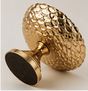 Bol de service sur piédestal en métal doré de luxe, plateau décoratif sur pied pour desserts et bonbons, idéal pour la présentation sur table, les mariages et les fêtes - Product Image 4