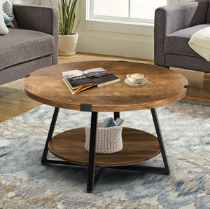 Table d'appoint délicate à deux niveaux avec verre côtelé et cadre doré. Charme subtil, disponible à prix de gros. - Product Image 4