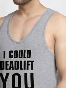 Débardeur imprimé personnalisé pour hommes, vêtements de sport décontractés à séchage rapide, maillot de musculation élégant de grande taille avec tissage tricoté sans manches - Product Image 5