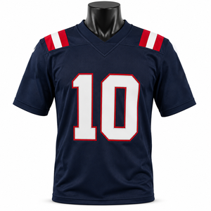 Maillot de football américain personnalisé en polyester respirant, uniforme d'équipe par sublimation, short, nom d'équipe, vêtements de sport, maillots de sport OEM ODM - Product Image 2