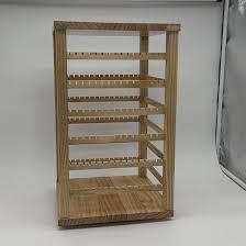 Rotating Earring Organizer Wooden Rotating Jewelry Rack 4 Tier Earring Jewelry Storage <b>Stand</b> for Home <b>Dressing</b> <b>Table</b> - Product Image 3