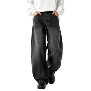 Pantalones Vaqueros Anchos de Mezclilla para Hombre, Estilo Baggy, Lavado Ácido, Diseño Personalizado, Logotipo Personalizado, Producción al por Mayor, Servicio OEM - Product Image 1