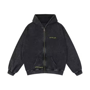 Sudadera con Capucha de Algodón Grueso de 250g, Estilo Retro Urbano, con Estampado de Dibujos Animados, Diseño Ecológico y Forrado; Impresión Digital Personalizable - Product Image 1