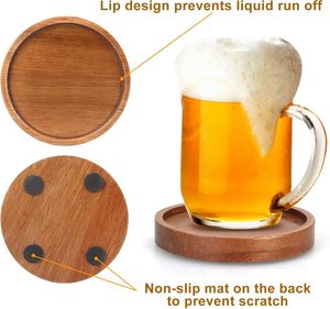 Handmade Wooden Coasters Wooden Coaster Holder Wooden Coaster Stand Rustic Wooden Coasters Wooden <b>Kitchen</b> <b>Accessories</b> Wooden - Product Image 4