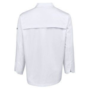 ชุดสครับสีขาวแบบยาวสำหรับมืออาชีพ ชุดแพทย์ พยาบาล ผ้าทออเนกประสงค์ มีกระเป๋าหลายช่อง เหมาะสำหรับงานในโรงพยาบาล ห้องปฏิบัติการ และอุตสาหกรรม - Product Image 4