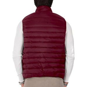 Ultralight Down Gilet <b>Padded</b> Maroon Body Warmer for Men Casual Quilted Sleeveless Jacket Versatile Puffer Vest - Product Image 3