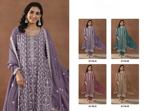 High Quality Salwar Suit Rangoli Crush with Heavy Embroidered Sequence Work Buy Direct From Supplier At Bulk Price - Product Image 6