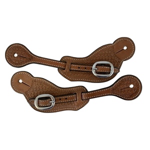 Saman Exports Finest Quality Genuine <b>Leather</b> Western Spur Strap With Hand <b>Tooling</b> <b>Work</b> Wholesale Manufacturer Supplier - Product Image 3