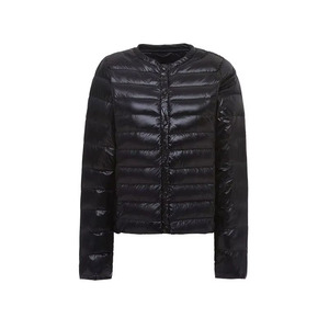 Ivory Black Navy Gray Pink <b>Red</b> Men Thin Lightweight Puffer <b>Jacket</b> Zipper Neck Quilted Winter Coat OEM Premium Supply <b>Waterproof</b> - Product Image 4
