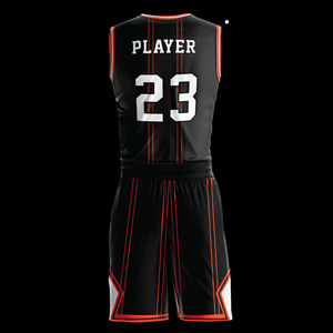 Maillot de basket-ball américain personnalisé avec lettres brodées respirantes, numéro au choix et votre nom – Tenues complètes - Product Image 3
