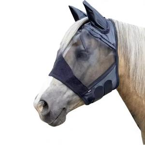 Top Quality Comfortable Horse Riding Products Fly Mask With <b>Long</b> <b>Nose</b> at Wholesale Rate Fit Equine Fly Mask - Product Image 4