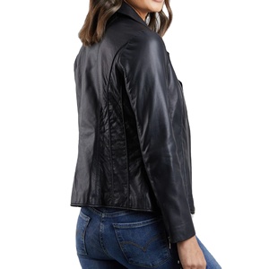 Quick Dry Anti-pilling Fashion Streetwear Collection Women Leather <b>Jacket</b> soft Material Comfortable Fabric Women Leather <b>Jacket</b> - Product Image 5