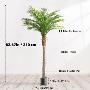 Palmera Artificial Grande para Exteriores, Palmera Sago Tropical Decorativa para Interiores, Planta Artificial de Alta Calidad, Árbol de Coco de Seda - Product Image 2