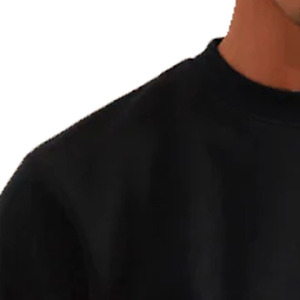 เสื้อสเวตเชิ้ตผู้ชายผ้าฝ้ายฟลีซ 100% แบบเรียบง่าย สวมใส่สบาย แขนยาว อุ่นในฤดูหนาว คอกลม ทรงพอดีตัว ระบายอากาศได้ดี - Product Image 3