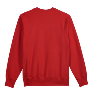 Sweat-shirt en molleton 100% coton pour homme, rouge, séchage rapide, design uni personnalisé, couleur unie, coupe ample. - Product Image 2