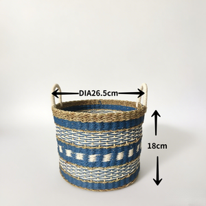 Cheap Price High Quality Woven Seagrass Eco-Friendly Durable Baskets for Storage Natural Basket Handle Organizer Home Decor - Product Image 3