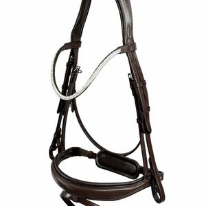 Bridon en cuir Al Raheem International avec détails en strass, ajustement confortable, équipement d'équitation tout-terrain, modèle ALR-BR Uttar - Product Image 1