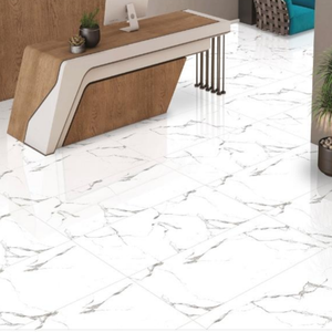 กระเบื้องปูพื้นผนังพอร์ซเลนเคลือบเงา ขนาด 60x120 ซม. 600 x 1200 มม. กระเบื้องพอร์ซเลนขัดเงา กระเบื้องเคลือบเงาสีขาว - Product Image 2