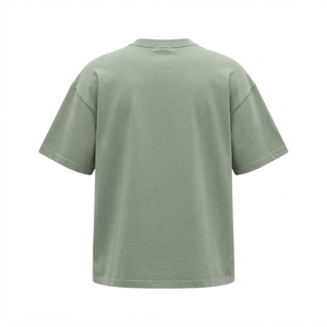 เสื้อยืดโอเวอร์ไซส์ผู้ชาย คอกลม แขนสั้น สไตล์ลำลอง สตรีทแวร์ ผ้าฝ้าย พิมพ์ลายตัวอักษรแนวตั้ง ทรงหลวม - Product Image 4