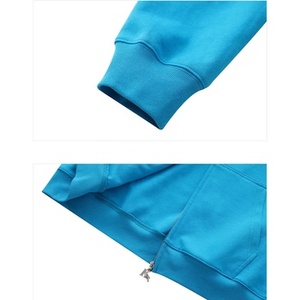 Hoodie surdimensionné personnalisé avec logo, fermeture éclair intégrale, style streetwear, pour hommes, avec trous pour les yeux, broderie chenille, logo personnalisé - Product Image 5