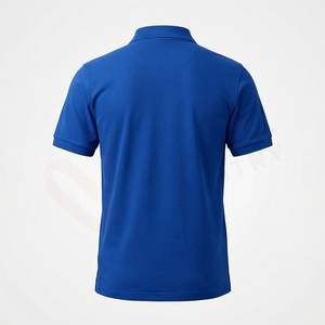 Polo à manches courtes pour homme, bleu royal, 100% coton, tissu Oxford, décontracté, respirant, coupe classique, design uni - Product Image 2